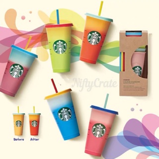 [SINGLE] Summer COLOR CHANGING Reusable Cold Cup venti size (1)