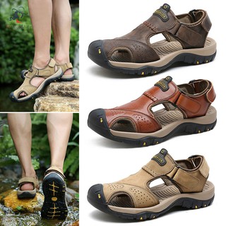 Men's Anti-slip Closed Toe Breathable Casual Sandals for Summer Hiking