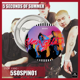 5 Seconds of Summer Button Pin