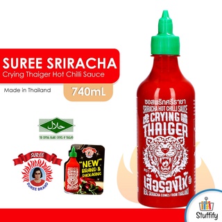 SUREE Sriracha Crying Thaiger Hot Chilli Sauce (1 Bottle of 740ml / 814g)