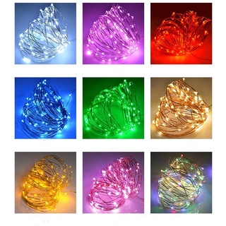 2M/5M Copper Wire LED String Lights Holiday Lighting Fairy Garland for Christmas Tree Wedding Party Decoration