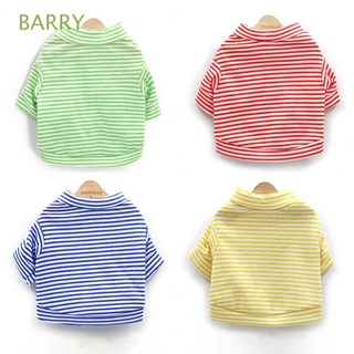 BARRY Breathable Pet Clothing Cotton Cat Jacket Dog Clothes Shirts Striped Puppy Outfit Costumes Warm Autumn Winter for Small Cats Dogs Dog Supplies