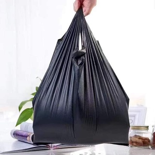 50Pcs Black Thicken Disposable Vest Type Garbage Bags for Home Office (3)