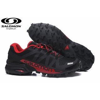 【100%Original】 Salomon/solomon Speed Cross 2 Outdoor Professional Hiking sport Shoes 40-46 Black red