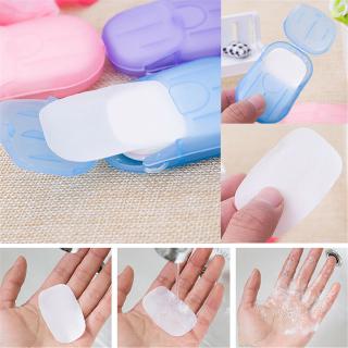 50 Pcs Disposable Boxed Paper Soap Travel Portable Hand Washing Box Scented