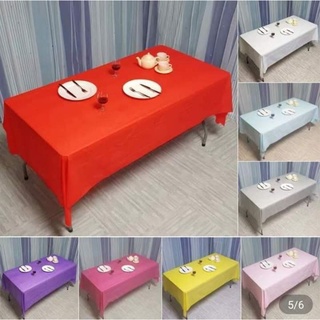 Plastic Table Cover Plain Disposable Party Supplies Needs
