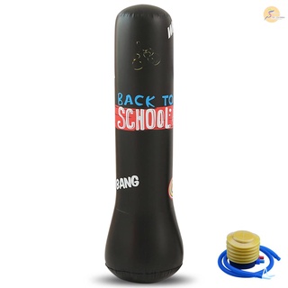 1.5M Fitness Punching Bag Inflatable Punching Bag Stand Boxing Bag Toy PVC Indoor Punching Tower Bag