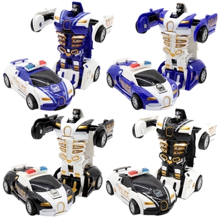 New Cool Deformation Kids Electronic Police Transformer Robot Cars Toy Early Educational Toys For Baby Boys Kids Gift