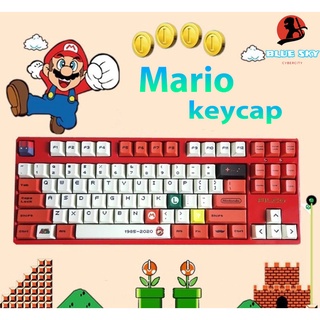 【Fast shipping】Mario keycaps PBT cherry profile rebellious thermal sublimation for 61/64/68/71/84/96/98/87/104/108