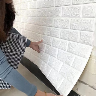 3d three-dimensional wall sticker self-adhesive wallpaper soft bag waterproof wall sticker wallpaper