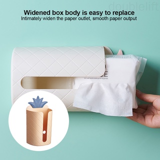 Tissue Storage Box Wall Mounted Tissue Case Plastic Vertical Paper Towel Container Organizer doublelift store (8)