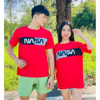 2pcs Round Neck Couple Goals Shirt NASA COTTON UNISEX