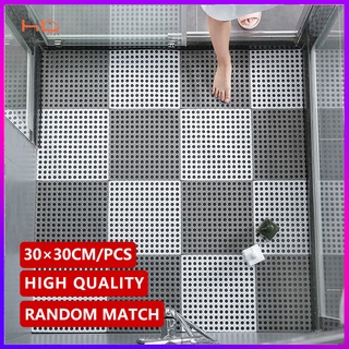 DIY 30*30cm Bath Mat Anti-Slip Bathroom Floor Mat PVC Non Slip Bath Mats For Toilet Kitchen COD