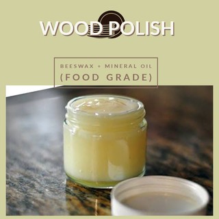 Beeswax + Mineral Oil Wood Polish (Food-safe)