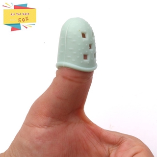 【Spot supply】 1 Pair Kalimba Guitar Thumb Finger Picks Protector Silica Gel Finger Cots Fingertip Nail Protection Cover