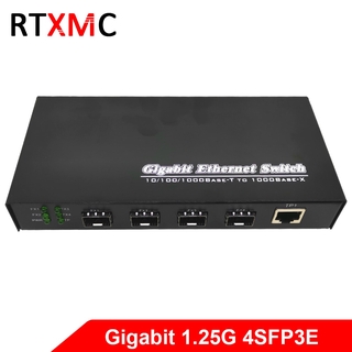 4GF3GE Gigabit Ethernet switch Ethernet Fiber 4*1.25G SFP Fiber Port & 3*101/100/1000M UPT Gigabit Fiber Switch