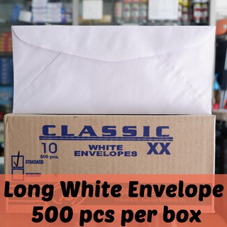 White Letter Envelope 500 Pcs Long Mailing Sobre
