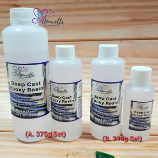 DEEP CAST EPOXY RESIN 210g or 375g 2:1 Ratio Thick Deep pour 4" Thick for Rivertable handicrafts