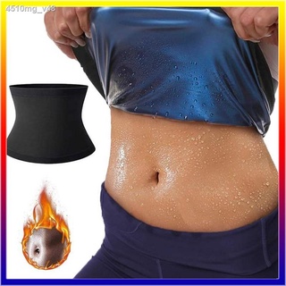 BabyWomen Men Fitness Sauna Suit Waist Trainer Sweat Belt Enhancing Body Shaper Tummy Workout Tank T
