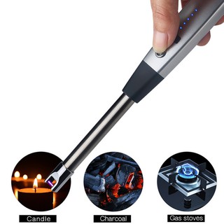 Intelligent USB Kitchen Arc Long Lighter For Gas Stove Plasma Pulsed Windproof Flameless Electric Ca