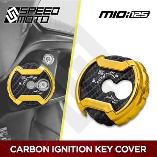 MOTORCYCLE ACCESSORIES✙❒MIO i125 IGNITION SWITCH KEY COVER CARBON T-5454 (1)