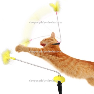 YW Funny Cat Toy Interesting Pet teaser cat toys stick Collars Feather kitten toy interactive