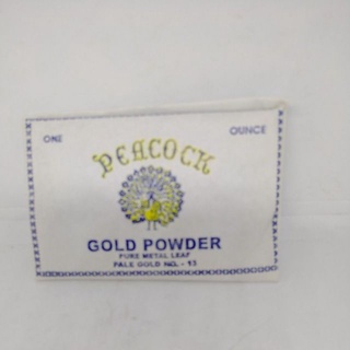 Peacock Aluminum or silver Powder No. A-53 or Gold powder Pale Gold No. 13