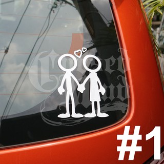 Car Sticker Decals - Couple Car Decal Sticker