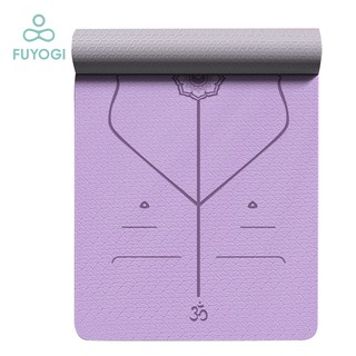 FUYOGI Yoga Mat Non Slip Eco Friendly Fitness Exercise Mat With Carrying Strap