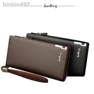 New in 2021✱┇♕(In stock) original BaEllery long zipper wallet, leather wallet for both men and women (1)