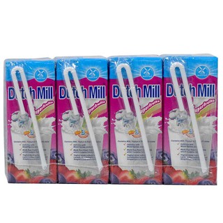 Yogurt & Cultured Milk◈Dutch Mill Yoghurt Drink Superfruits with Mixed Berries Juice 180ml x 8 (2)