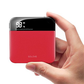 Solove A2 Mini Portable Stylish Power Bank 10000mAh Built-in Charging Cable Fast Charging Gift