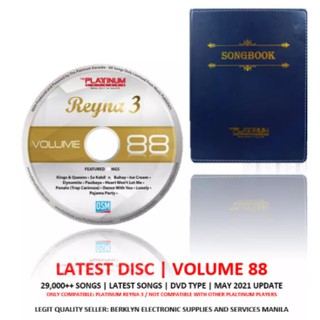 Platinum Reyna 3 Songbook + Songlist + Updated CD as of 2021(Vol.88)