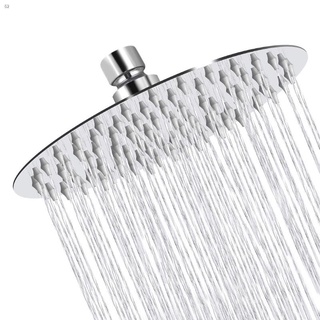 qualitybeautiful❡☫UPA Bath Faucet Sprinkler Thin Top Shower Head Rainfall Shower 8 inch Square or R (7)