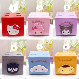 Hello Kitty, My Melody, Kuromi, pompompurin, cinamoroll, badtmaru stackable mini box (1)