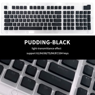 PBT Pudding Keycaps 108 Pcs key caps Ergonomic Backlit Keycaps for keys cap Mechanical Keyboard (9)