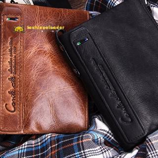 Fashion Genuine Leather Men Male Wallet Purse Small Wallets (7)