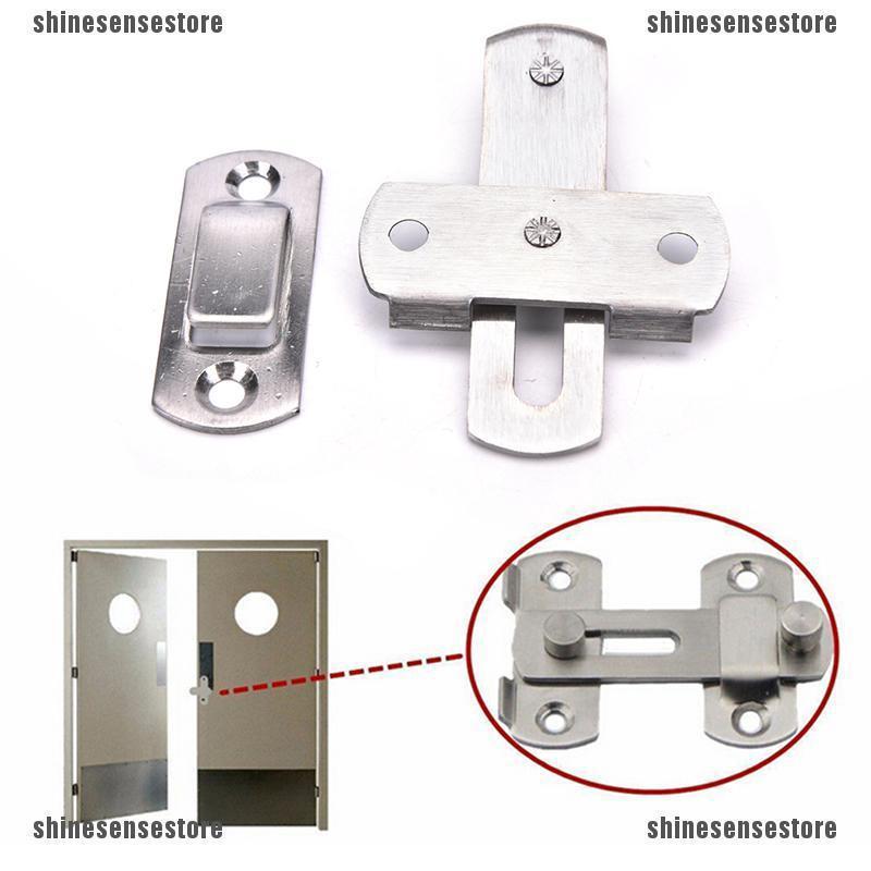 New Stainless Steel Home Safety Gate Door Bolt Latch Slide Lock Hardware+Screw (1)