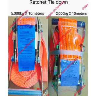 heavy duty ratchet tie down cargo lashing belt 10 meters length COD