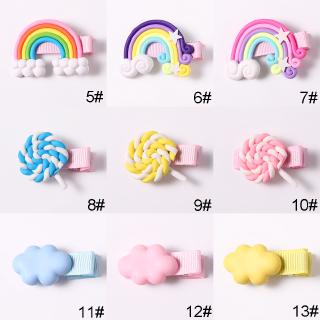 Rainbow Baby Girl Hair Clips Set Candy Colors Hairpin Kids Clip Headdress Hair Accessories Gift (4)