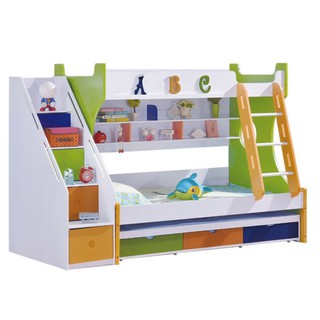 E.S Designs Modern Triple Bunk Bed w/ Ladder drawers (1)