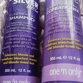 One n' Only Ultra Silver Shiny Purple Shampoo & Conditioner