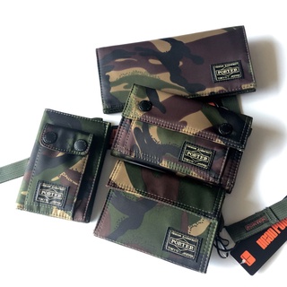 Porter Men Camouflage Wallet Short Coin Pack Driving License Small Bag