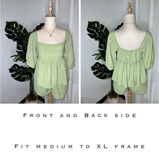PUFF SLEEVES PEPLUM COORDS (Medium to XL frame) ~ Dress Up Dress Shop (3)