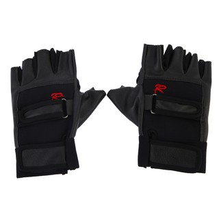 Pro Weight Lifting Gym Exercise Sport Fitness Leather Gloves (4)