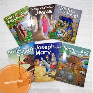 ❈Bible Story Book for Children Bible Picture Book Kids Book Noah Ark David Goliath Christ