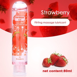 Edible Lubricant Strawberry Flavor Lubricant for Sex Lube Water Based Lubricant Oral Sex Anal Sex Ma