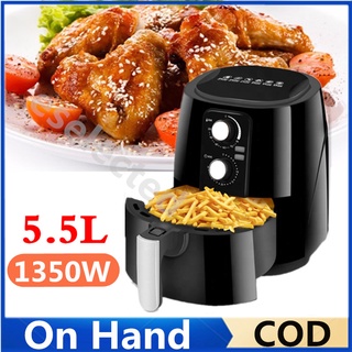 1350W 5.5L Electric Hot Oven Digital Oilless Air Fryer