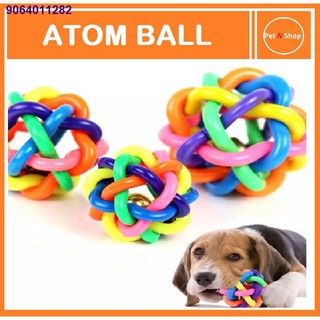 M09.14♛™✽Pet Toy Atom Ball with Bell Inside