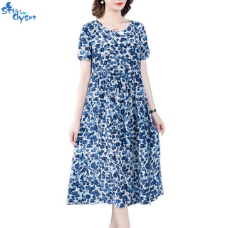Maternity Dresses Soft Cozy Loose Summer Printed Short Sleeve Women Dress for Casual Formal Party We